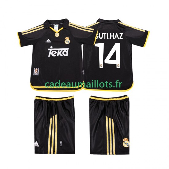 Real Madrid Maillot avec flocage GUTI.HAZ 14 Rétro Extérieur 2002 2011 ,Tenue Enfant MC