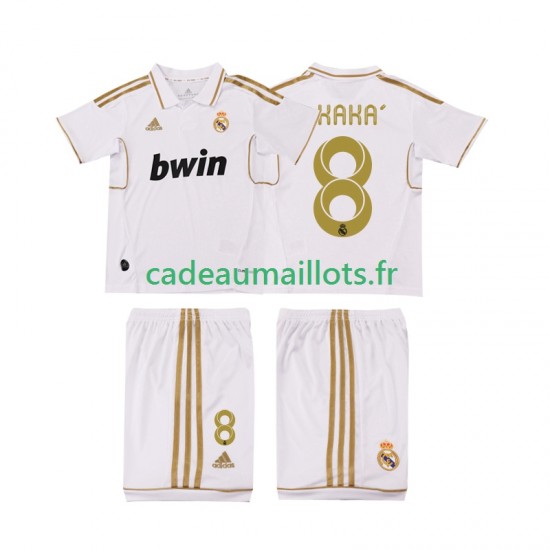 Real Madrid Maillot avec flocage KAKA 8 Rétro Domicile 2011 2012 ,Tenue Enfant MC