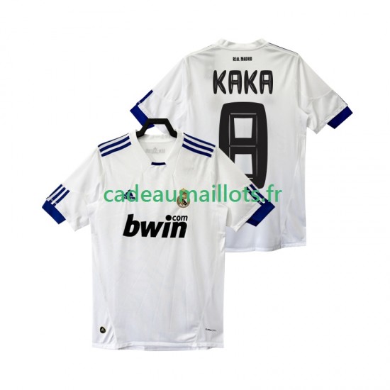 Real Madrid Maillot avec flocage KAKA 8 Rétro Domicile 2010 2011 ,Homme MC