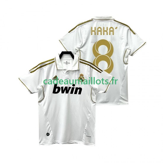 Real Madrid Maillot avec flocage KAKA 8 Rétro Domicile 2011 2012 ,Homme MC