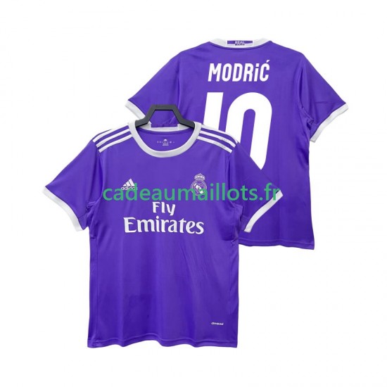 Real Madrid Maillot avec flocage Modrić LUCA 10 Rétro Extérieur 2016 2017 ,Homme MC