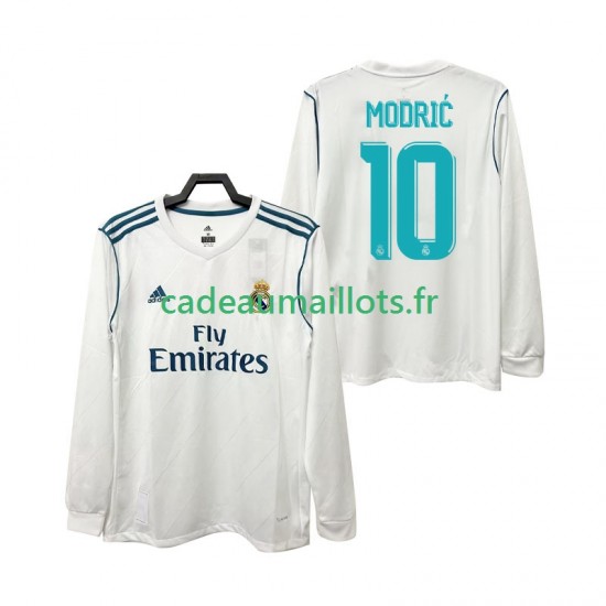 Real Madrid Maillot avec flocage Modrić 10 Rétro Domicile 2017 2018 ,Homme ML