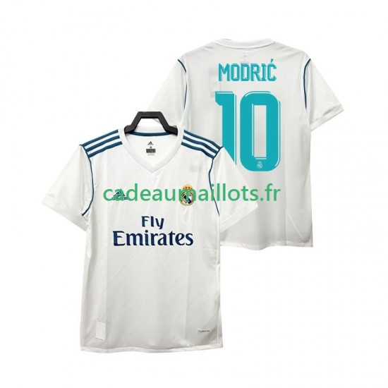 Real Madrid Maillot avec flocage Modrić 10 Rétro Domicile 2017 ,Homme MC