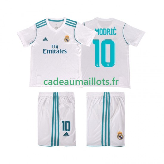 Real Madrid Maillot avec flocage Modrić 10 Rétro Domicile 2017 2018 ,Tenue Enfant MC