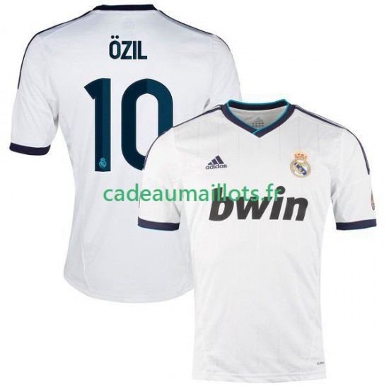Real Madrid Maillot avec flocage Ozil Rétro Domicile 2012 2013 ,Homme MC
