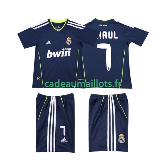 Real Madrid Maillot avec flocage PAUL 7 Rétro Extérieur 2010 2011 ,Tenue Enfant MC