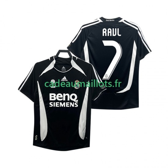 Real Madrid Maillot avec flocage RAUL 7 Rétro 3ème 2006 2007 ,Homme MC Real Madrid Maillot avec flocage RAUL 7 Rétro 3ème 2006 2007 ,Homme MC
