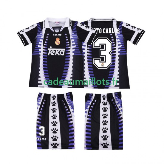 Real Madrid Maillot avec flocage ROBERTO CARLOS 3 Rétro 3ème 2004 1988 ,Tenue Enfant MC