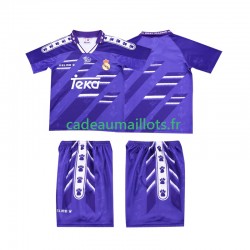 Real Madrid Maillot avec flocage Rétro Extérieur 1994 1996 ,Tenue Enfant MC
