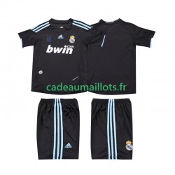 Real Madrid Maillot avec flocage Rétro Extérieur 2009 2010 ,Tenue Enfant MC