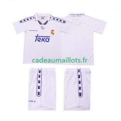 Real Madrid Maillot avec flocage Rétro Domicile 1994 1996 ,Tenue Enfant MC