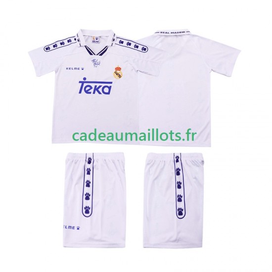 Real Madrid Maillot avec flocage Rétro Domicile 1994 1996 ,Tenue Enfant MC