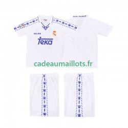 Real Madrid Maillot avec flocage - Rétro Domicile 1996 2004 ,Tenue Enfant MC