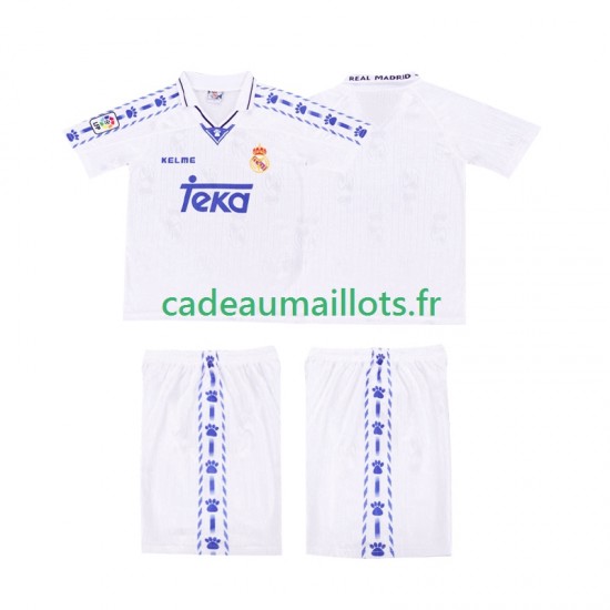 Real Madrid Maillot avec flocage - Rétro Domicile 1996 2004 ,Tenue Enfant MC