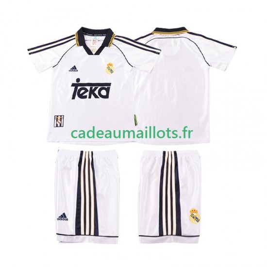Real Madrid Maillot avec flocage Rétro Domicile 1988 2022 ,Tenue Enfant MC