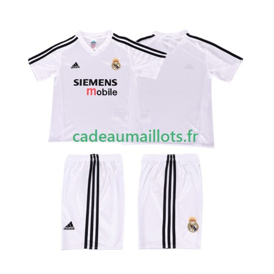 Real Madrid Maillot avec flocage 5 Rétro Domicile 2010 1999 ,Tenue Enfant MC