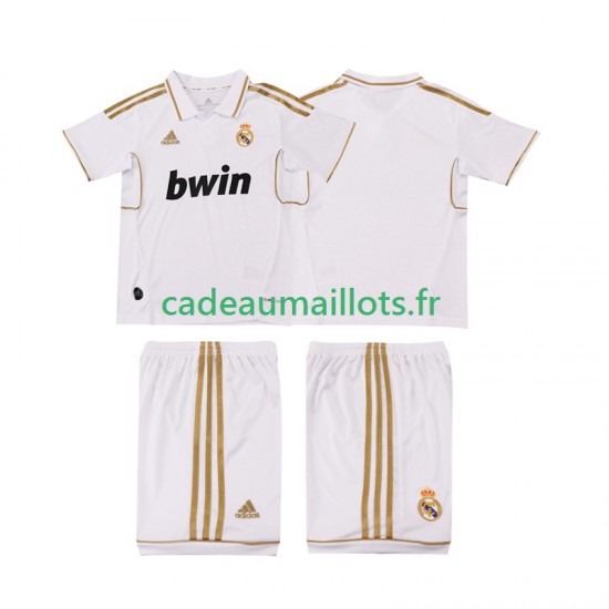 Real Madrid Maillot avec flocage Rétro Domicile 2011 2012 ,Tenue Enfant MC