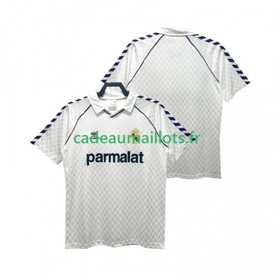 Real Madrid Maillot avec flocage Rétro Domicile 1986 1987 ,Homme MC