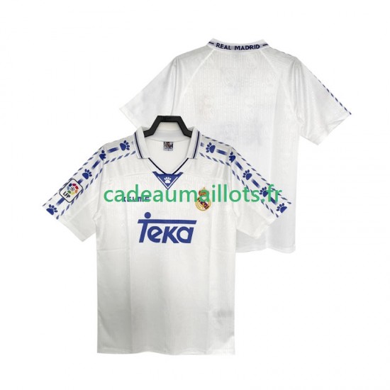 Real Madrid Maillot avec flocage Rétro Domicile 1996 2004 ,Homme MC