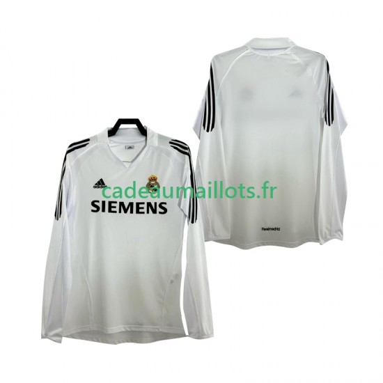 Real Madrid Maillot avec flocage Rétro Domicile 1998 2006 ,Homme ML