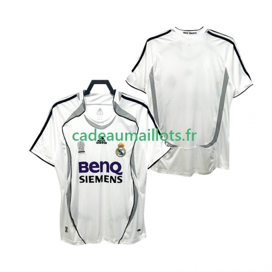 Real Madrid Maillot avec flocage Rétro Domicile 2006 2007 ,Homme MC