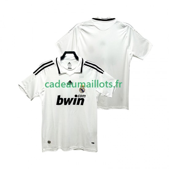 Real Madrid Maillot avec flocage Rétro Domicile 2008 2009 ,Homme MC