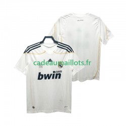 Real Madrid Maillot avec flocage Rétro Domicile 2009 2010 ,Homme MC