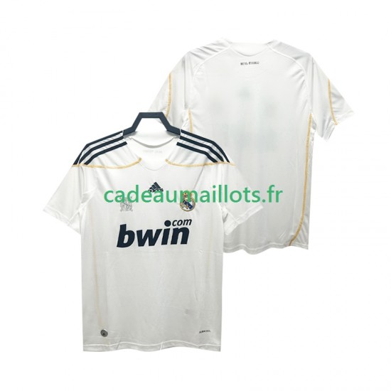 Real Madrid Maillot avec flocage Rétro Domicile 2009 2010 ,Homme MC