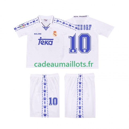 Real Madrid Maillot avec flocage SEEDORF 10 Rétro Domicile 1996 2004 ,Tenue Enfant MC