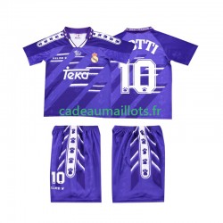 Real Madrid Maillot avec flocage TOTTI 10 Rétro Extérieur 1994 1996 ,Tenue Enfant MC
