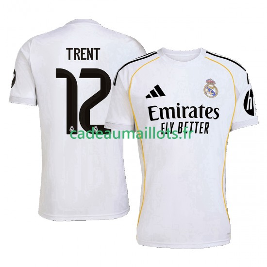 Real Madrid Maillot avec flocage Trent Alexander-Arnold 12 Domicile 2025-2026 ,Homme MC