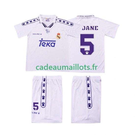 Real Madrid Maillot avec flocage ZIDANE 5 Rétro Domicile 1994 1996 ,Tenue Enfant MC