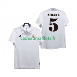 Real Madrid Maillot avec flocage ZIDANE 5 Rétro Domicile 2010 2008 ,Homme MC