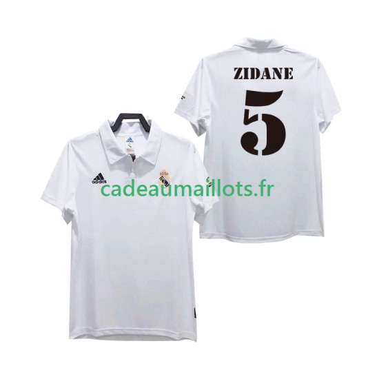 Real Madrid Maillot avec flocage ZIDANE 5 Rétro Domicile 2010 2008 ,Homme MC