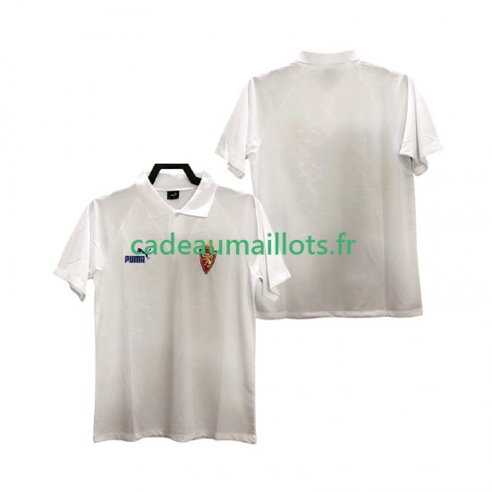 Real Zaragoza Maillot avec flocage Rétro Domicile 1995 ,Homme MC