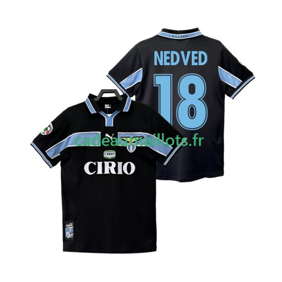 SS Lazio Maillot avec flocage NEDVED 18 Rétro Extérieur 1988 2002 ,Homme MC