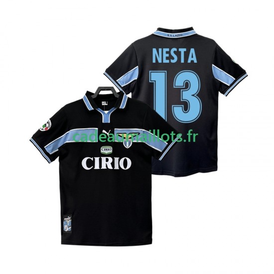 SS Lazio Maillot avec flocage NESTA 13 Rétro Extérieur 1988 2002 ,Homme MC