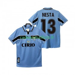 SS Lazio Maillot avec flocage NESTA 13 Rétro Domicile 1988 2002 ,Homme MC