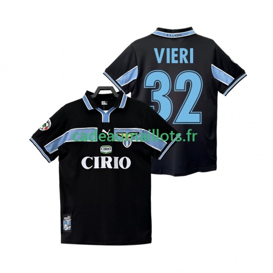 SS Lazio Maillot avec flocage VIERI 32 Rétro Extérieur 1988 2002 ,Homme MC