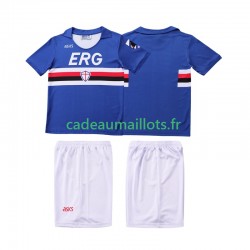 Sampdoria Maillot avec flocage Rétro Domicile 1990 1991 ,Tenue Enfant MC