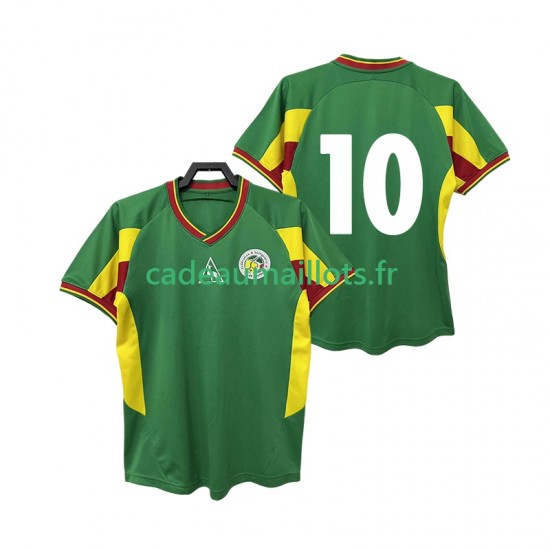 Sénégal Maillot avec flocage 10 Rétro Extérieur 2010 ,Homme MC
