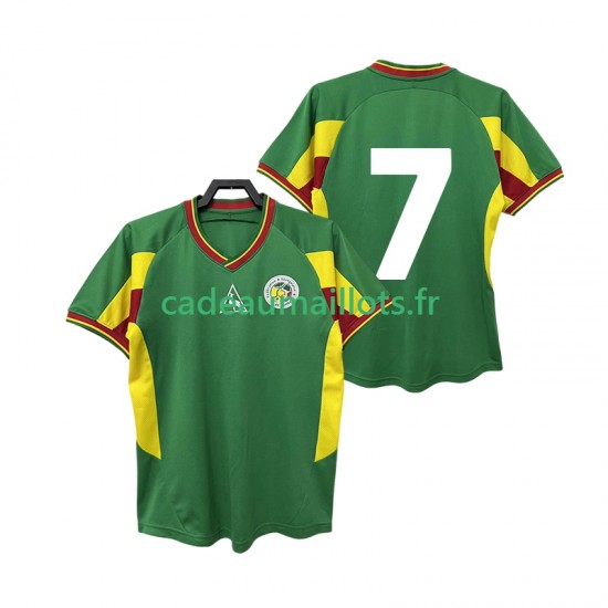 Sénégal Maillot avec flocage 7 Rétro Extérieur 2010 ,Homme MC