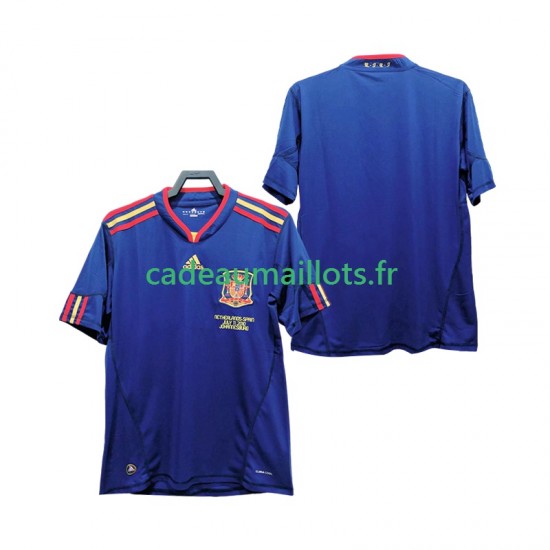 Espagne Maillot avec flocage Rétro Extérieur 2010 ,Homme MC