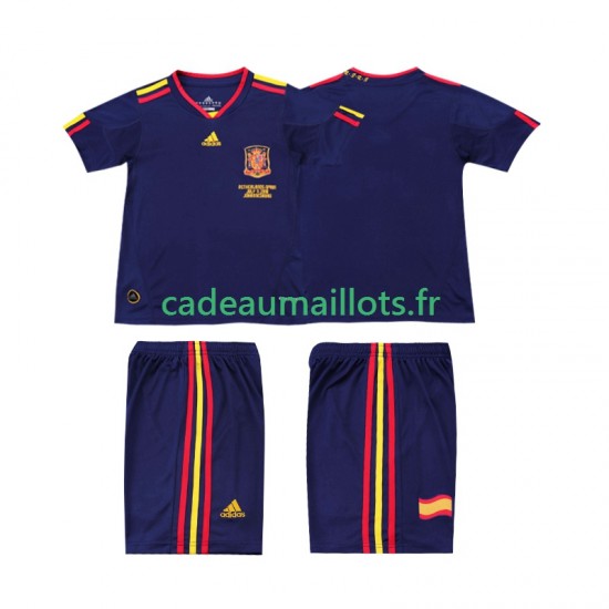 Espagne Maillot avec flocage Rétro Extérieur 2010 ,Tenue Enfant MC