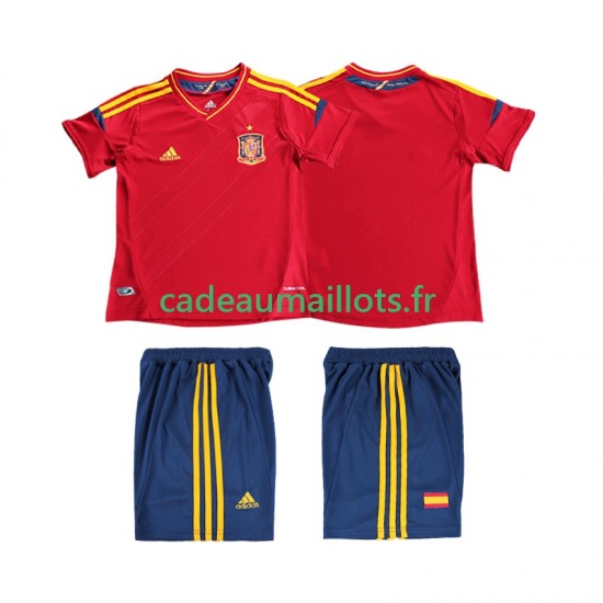 Espagne Maillot avec flocage Rétro Domicile 2012 ,Tenue Enfant MC