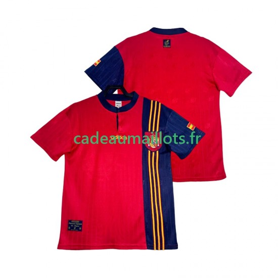 Espagne Maillot avec flocage Rétro Domicile 1996 ,Homme MC