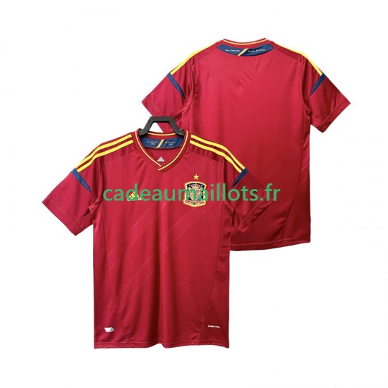 Espagne Maillot avec flocage Rétro Domicile 2012 ,Homme MC