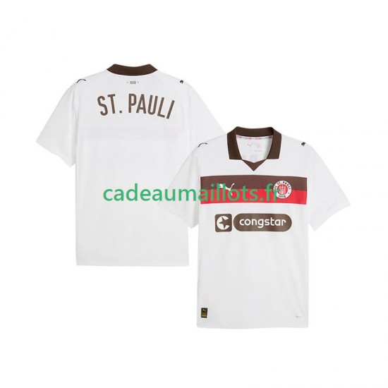 Maillot avec flocage St. Pauli Extérieur 2025-2026 ,Homme MC