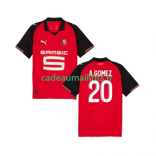 Stade Rennais Maillot avec flocage Andres Gomez 20 Domicile 2025-2026 ,Homme MC Stade Rennais Maillot avec flocage Andres Gomez 20 Domicile 2025-2026 ,Homme MC