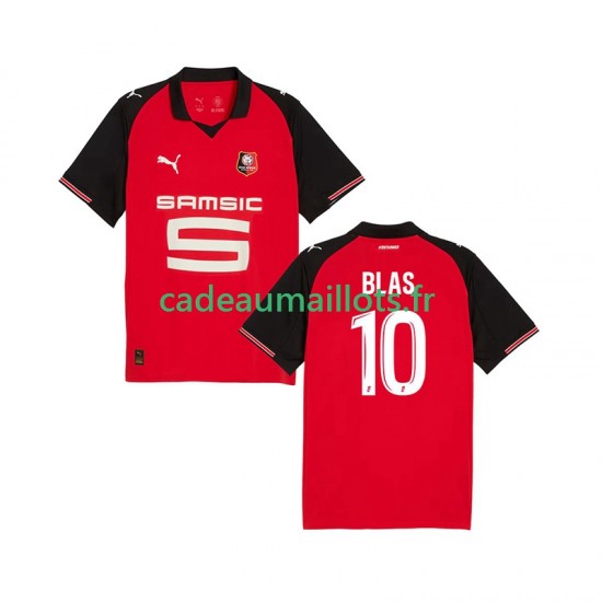 Stade Rennais Maillot avec flocage Ludovic Blas 10 Domicile 2025-2026 ,Homme MC Stade Rennais Maillot avec flocage Ludovic Blas 10 Domicile 2025-2026 ,Homme MC